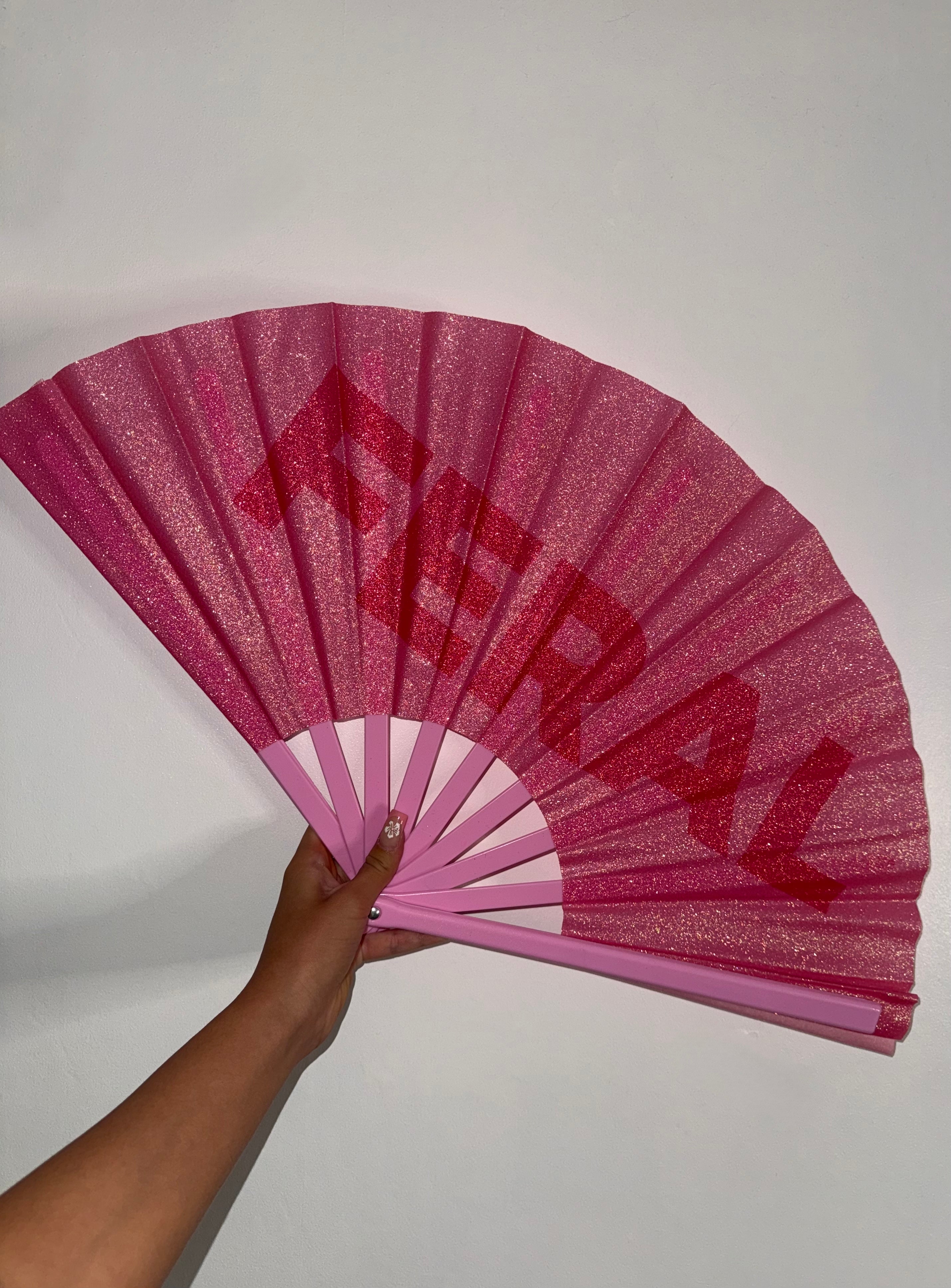 “Feral” Pink Fan
